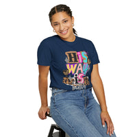 His Way Is Better, Patchwork - Comfort Colors | Trendy Women's T-Shirt. Direct to Garment. Printed & Shipped in the USA. Unisex Sizes.