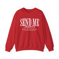 Send Me, Vintage - Faith – Gildan Heavy Blend | Trendy Women’s and Men's Soft Sweatshirt. Direct to Garment. Printed & Shipped in the USA. Unisex Sizes.