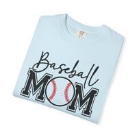 Baseball Mom - Comfort Colors | Trendy Women's T-Shirt. Direct to Garment. Printed & Shipped in the USA. Unisex Sizes.