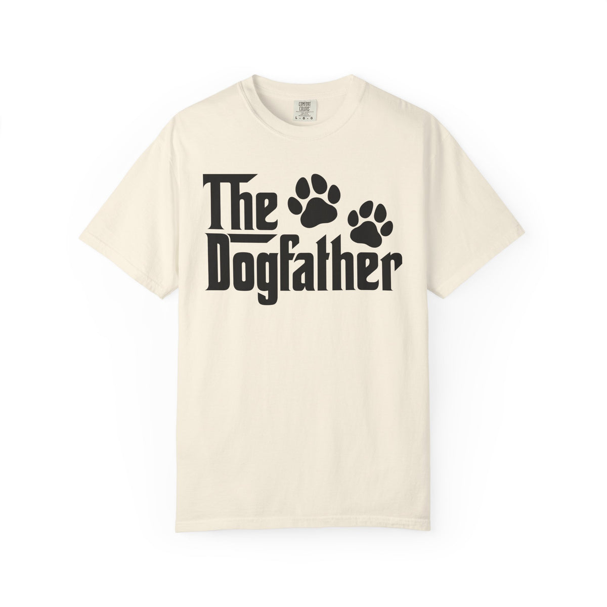The DogFather - Comfort Colors | Trendy Men's T-Shirt. Direct to Garment. Printed & Shipped in the USA. Unisex Sizes.