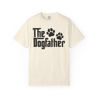 The DogFather - Comfort Colors | Trendy Men's T-Shirt. Direct to Garment. Printed & Shipped in the USA. Unisex Sizes.