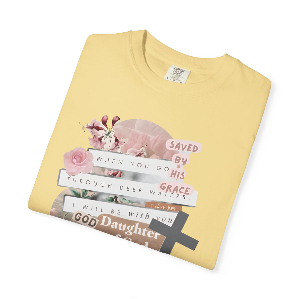 Christian Scrapbook - Comfort Colors | Trendy Women's T-Shirt. Direct to Garment. Printed & Shipped in the USA. Unisex Sizes.
