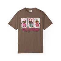 Dachshund Through the Snow - Comfort Colors | Trendy Women's T-Shirt. Direct to Garment. Printed & Shipped in the USA. Unisex Sizes.