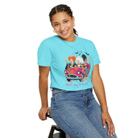 Witch Way to the Party? - Comfort Colors | Trendy Women's T-Shirt. Direct to Garment. Printed & Shipped in the USA. Unisex Sizes.