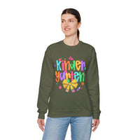 Coquette Kindergarten Pencil Bow – Gildan Heavy Blend | Trendy Women’s Soft Sweatshirt. Direct to Garment. Printed & Shipped in the USA. Unisex Sizes.