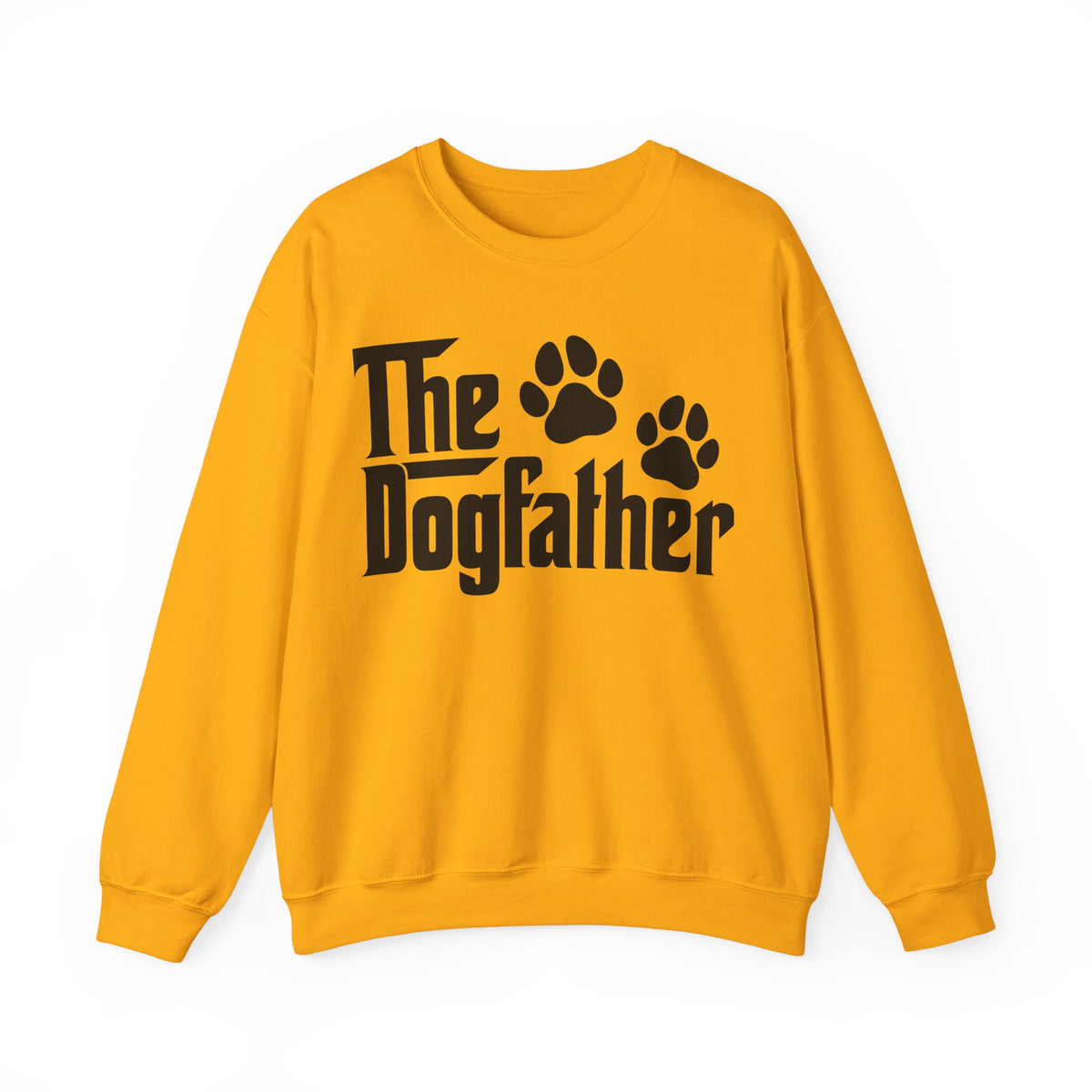 The DogFather – Gildan Heavy Blend | Trendy Men's Soft Sweatshirt. Direct to Garment. Printed & Shipped in the USA. Unisex Sizes.