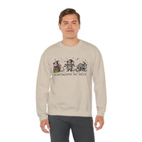 Overstimulated But Festive Christmas Possums – Gildan Heavy Blend | Trendy Women’s and Men's Soft Sweatshirt. Direct to Garment. Printed & Shipped in the USA. Unisex Sizes.