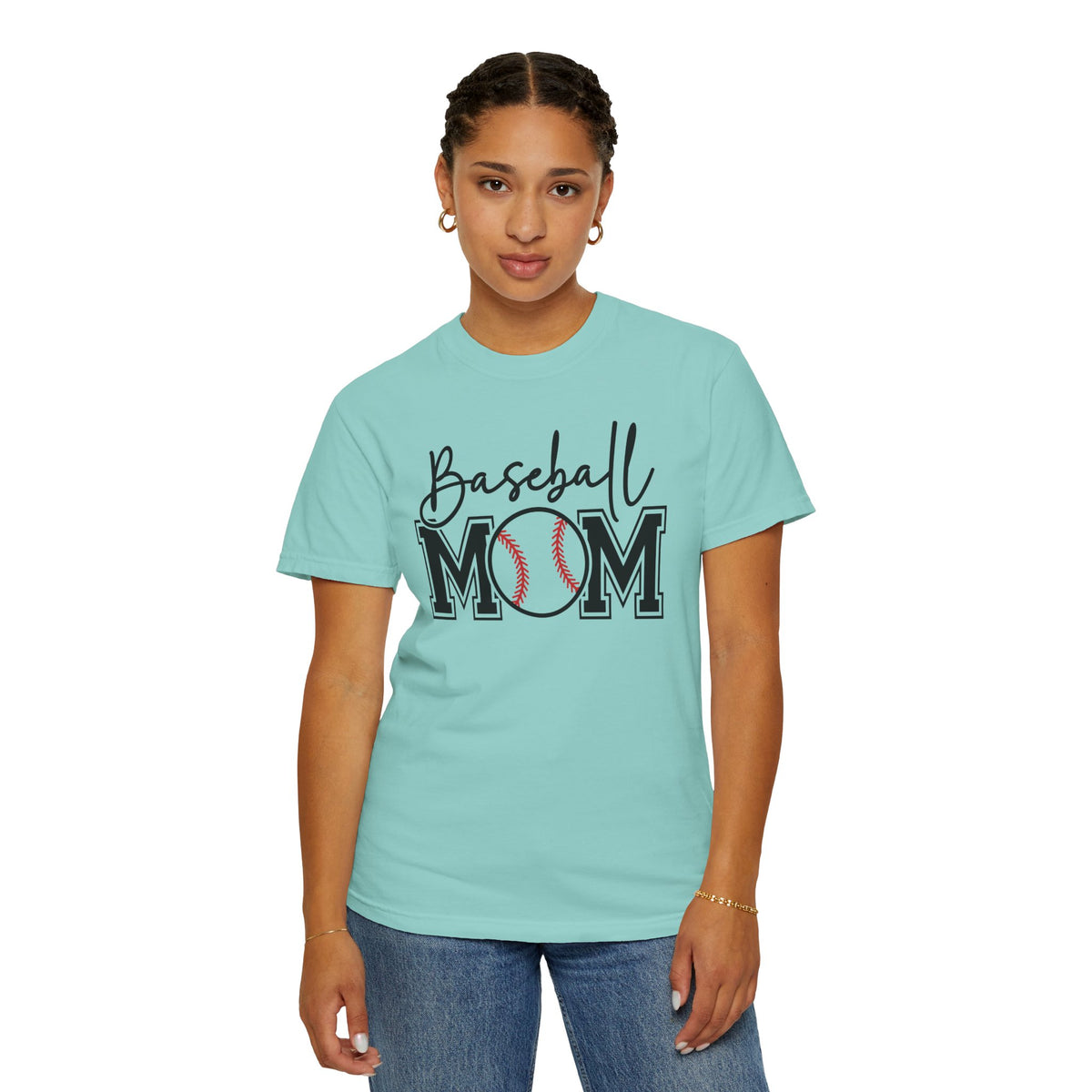 Baseball Mom - Comfort Colors | Trendy Women's T-Shirt. Direct to Garment. Printed & Shipped in the USA. Unisex Sizes.