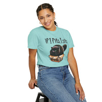 If I Fits I Sits, Cat in a Box - Comfort Colors | Trendy Women's and Men's T-Shirt. Direct to Garment. Printed & Shipped in the USA. Unisex Sizes.