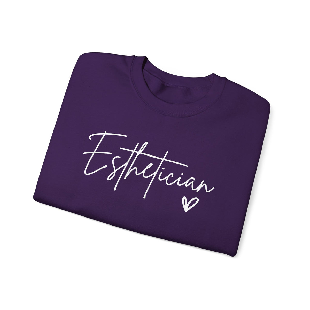 Esthetician Script, Perfect Gift for Your Botox Magician – Gildan Heavy Blend | Trendy Women’s Soft Sweatshirt. Direct to Garment. Printed & Shipped in the USA. Unisex Sizes.