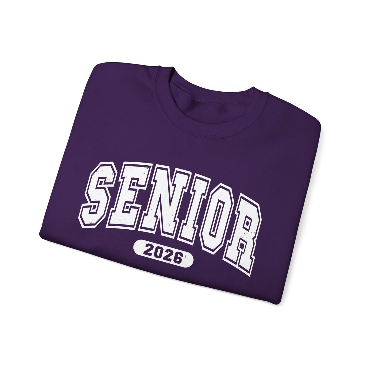 Senior 2026, Varsity – Gildan Heavy Blend | Trendy Women’s and Men's Soft Sweatshirt. Direct to Garment. Printed & Shipped in the USA. Unisex Sizes.