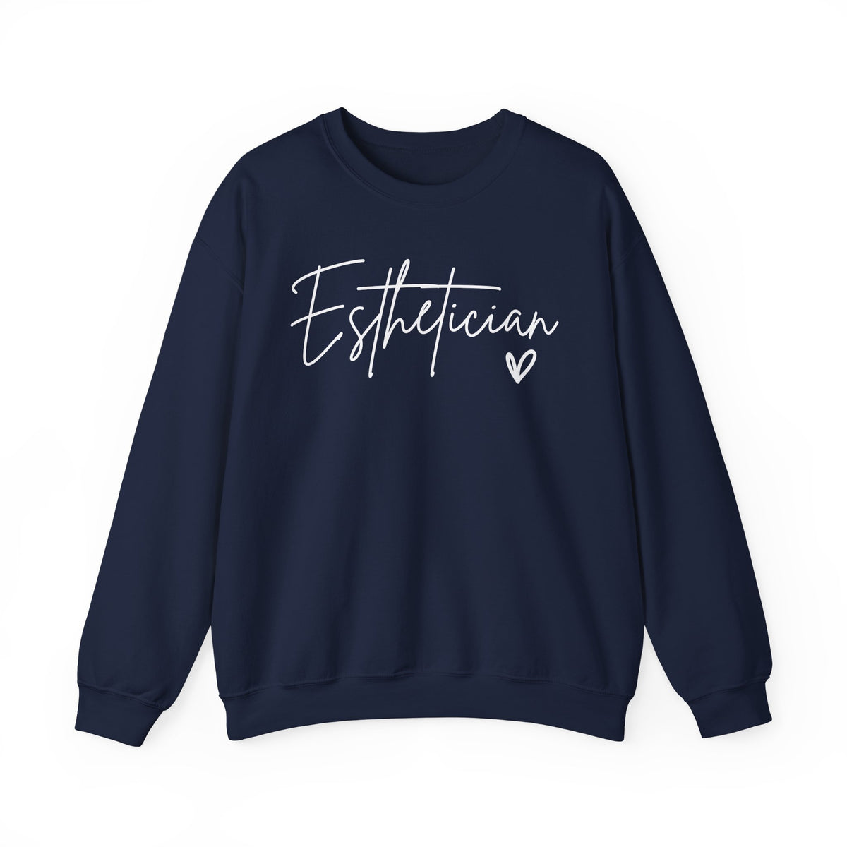 Esthetician Script, Perfect Gift for Your Botox Magician – Gildan Heavy Blend | Trendy Women’s Soft Sweatshirt. Direct to Garment. Printed & Shipped in the USA. Unisex Sizes.
