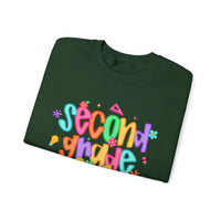 Coquette Second Grade Pencil Bow – Gildan Heavy Blend | Trendy Women’s Soft Sweatshirt. Direct to Garment. Printed & Shipped in the USA. Unisex Sizes.