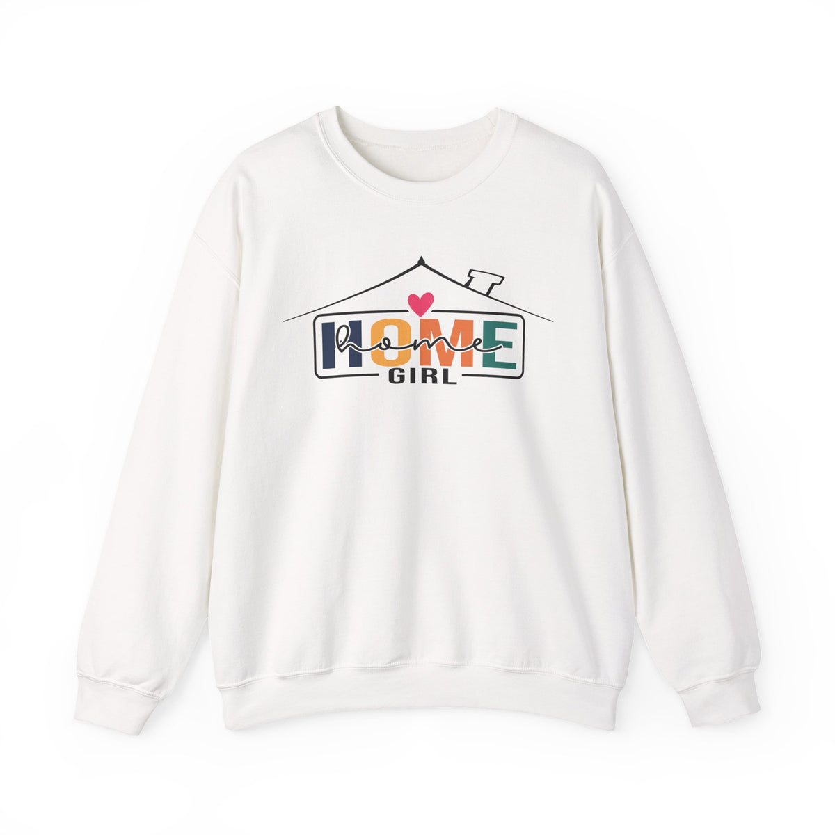 Home Girl - Real Estate Life – Gildan Heavy Blend | Trendy Women’s Soft Sweatshirt. Direct to Garment. Printed & Shipped in the USA. Unisex Sizes.