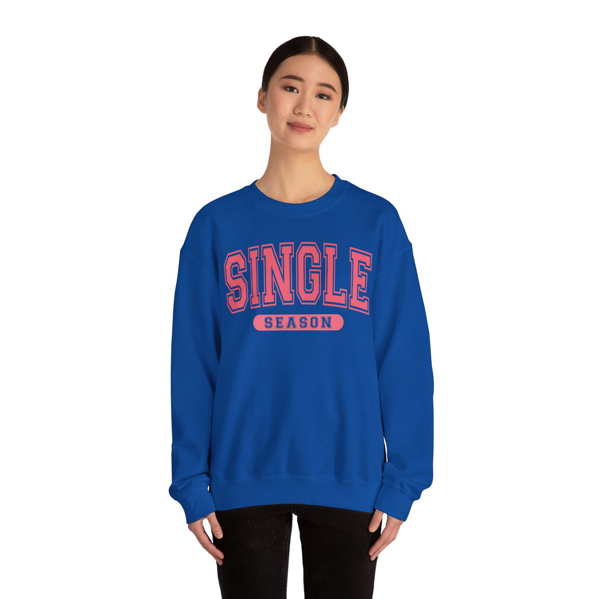 Single Season - Varsity – Gildan Heavy Blend | Trendy Women’s Soft Sweatshirt. Direct to Garment. Printed & Shipped in the USA. Unisex Sizes.