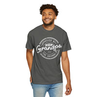 Best Grandpa, Approved by the Grandkids - Comfort Colors | Trendy Men's T-Shirt. Direct to Garment. Printed & Shipped in the USA. Unisex Sizes.