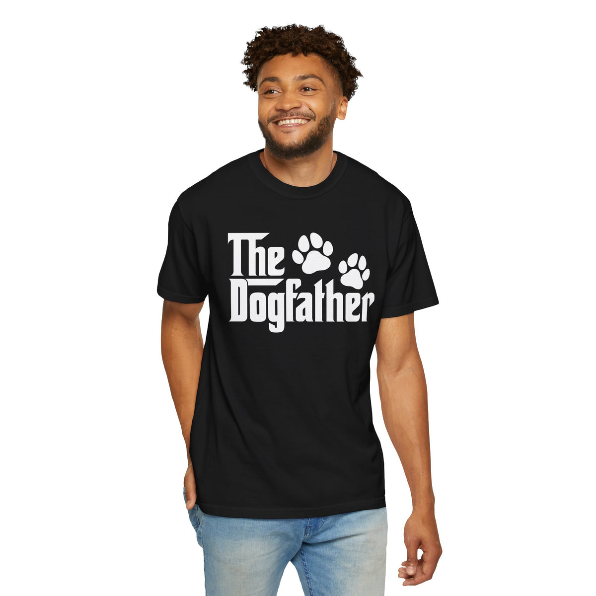 The DogFather - Comfort Colors | Trendy Men's T-Shirt. Direct to Garment. Printed & Shipped in the USA. Unisex Sizes.
