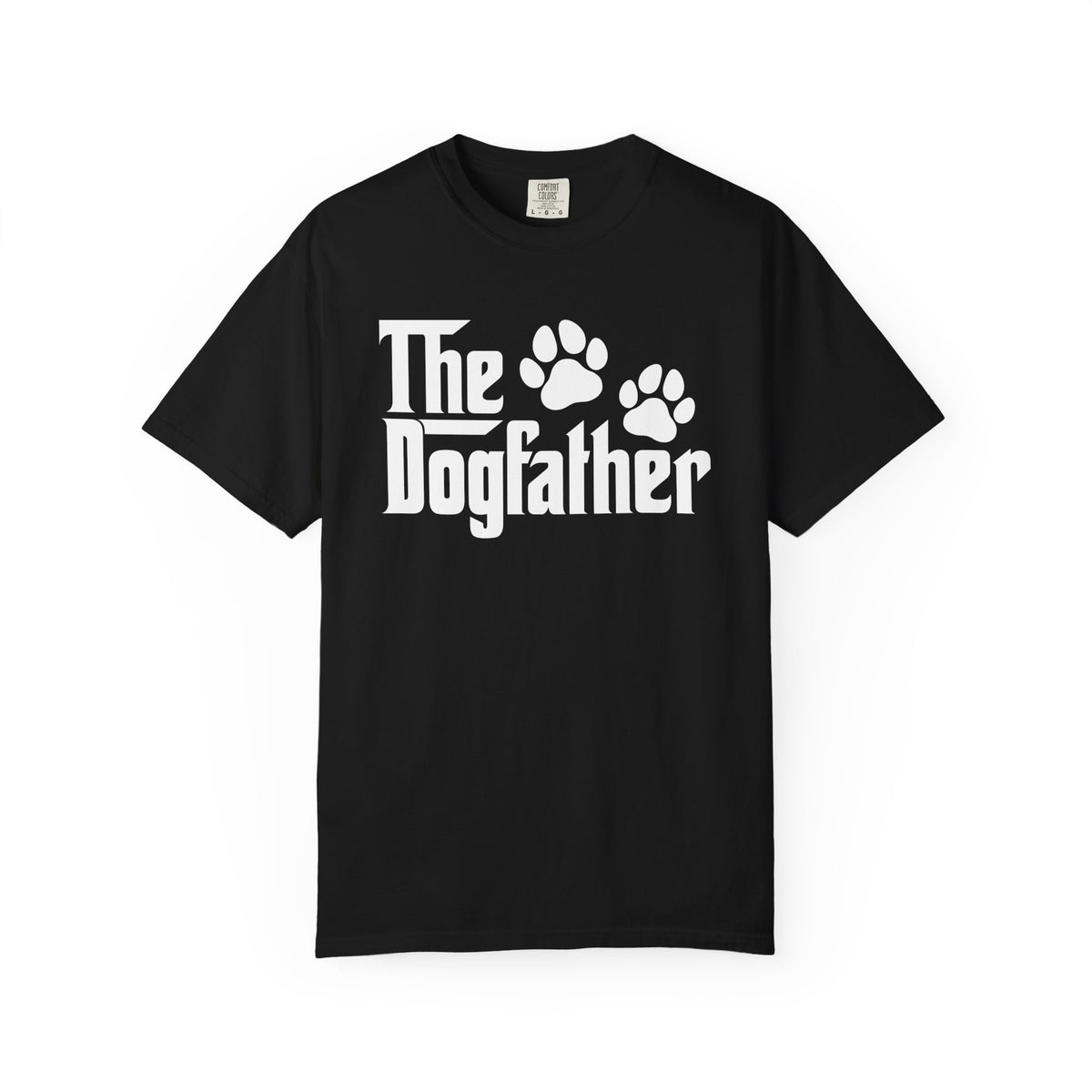 The DogFather - Comfort Colors | Trendy Men's T-Shirt. Direct to Garment. Printed & Shipped in the USA. Unisex Sizes.