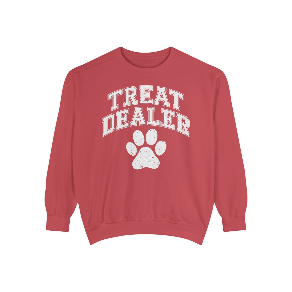 Treat Dealer, Dog Lover - Comfort Colors | Trendy Women's and Men's Sweatshirt. Direct to Garment. Printed & Shipped in the USA. Unisex Sizes.