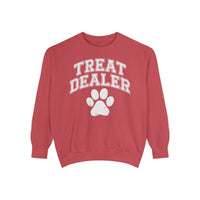 Treat Dealer, Dog Lover - Comfort Colors | Trendy Women's and Men's Sweatshirt. Direct to Garment. Printed & Shipped in the USA. Unisex Sizes.