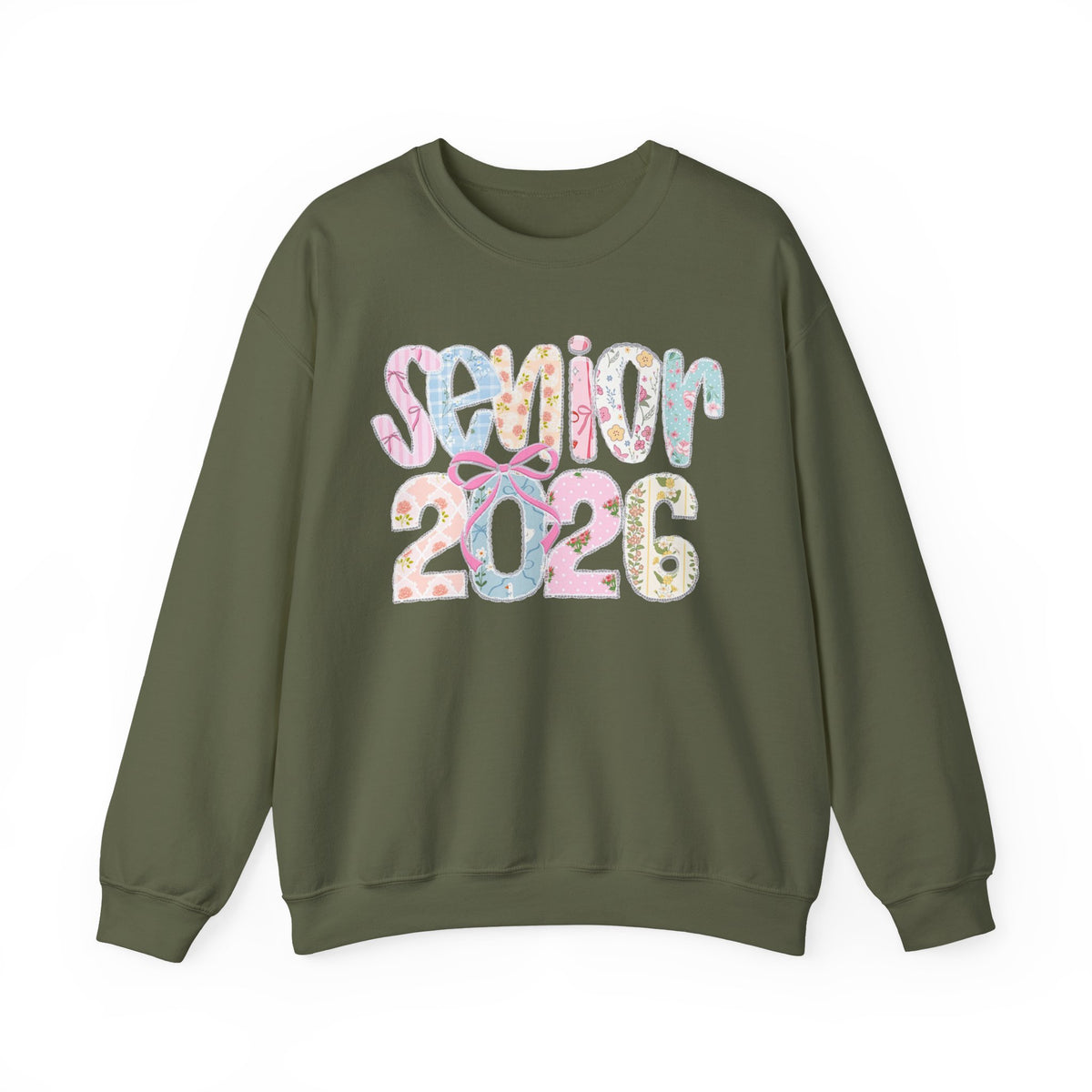 Class of 2026 Senior - Pink Coquette Bow – Gildan Heavy Blend | Trendy Women’s Soft Sweatshirt. Direct to Garment. Printed & Shipped in the USA. Unisex Sizes.