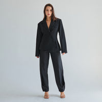 The Manhattan (Black) Barrel Pants