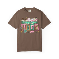 Receptionist Life - Comfort Colors | Trendy Women's T-Shirt. Direct to Garment. Printed & Shipped in the USA. Unisex Sizes.