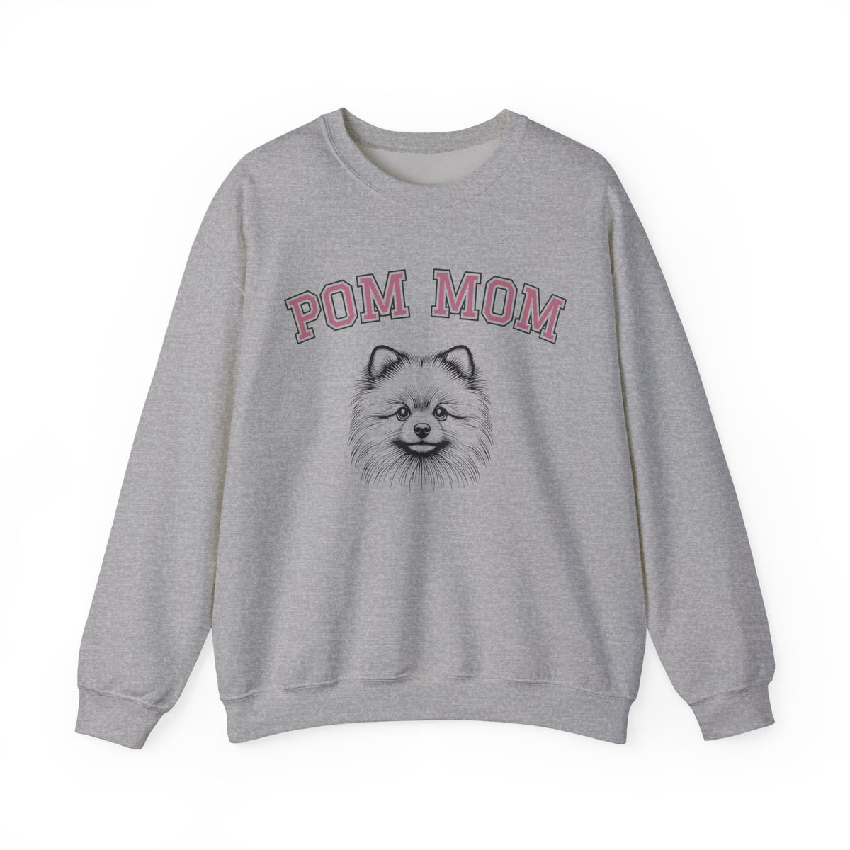 Pom Mom, Varsity – Gildan Heavy Blend | Trendy Women’s Soft Sweatshirt. Direct to Garment. Printed & Shipped in the USA. Unisex Sizes.