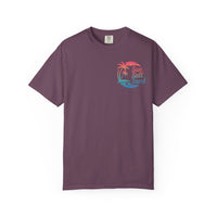Sun Salt Sand, Beach Sunset - Front & Back Print - Comfort Colors | Trendy Women's and Men's T-Shirt. Direct to Garment. Printed & Shipped in the USA. Unisex Sizes.