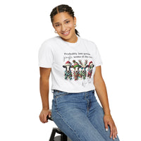 Christmas Cows - Probably Just Gonna Jingle Some Of The Way - Comfort Colors | Trendy Women's and Men's T-Shirt. Direct to Garment. Printed & Shipped in the USA. Unisex Sizes.