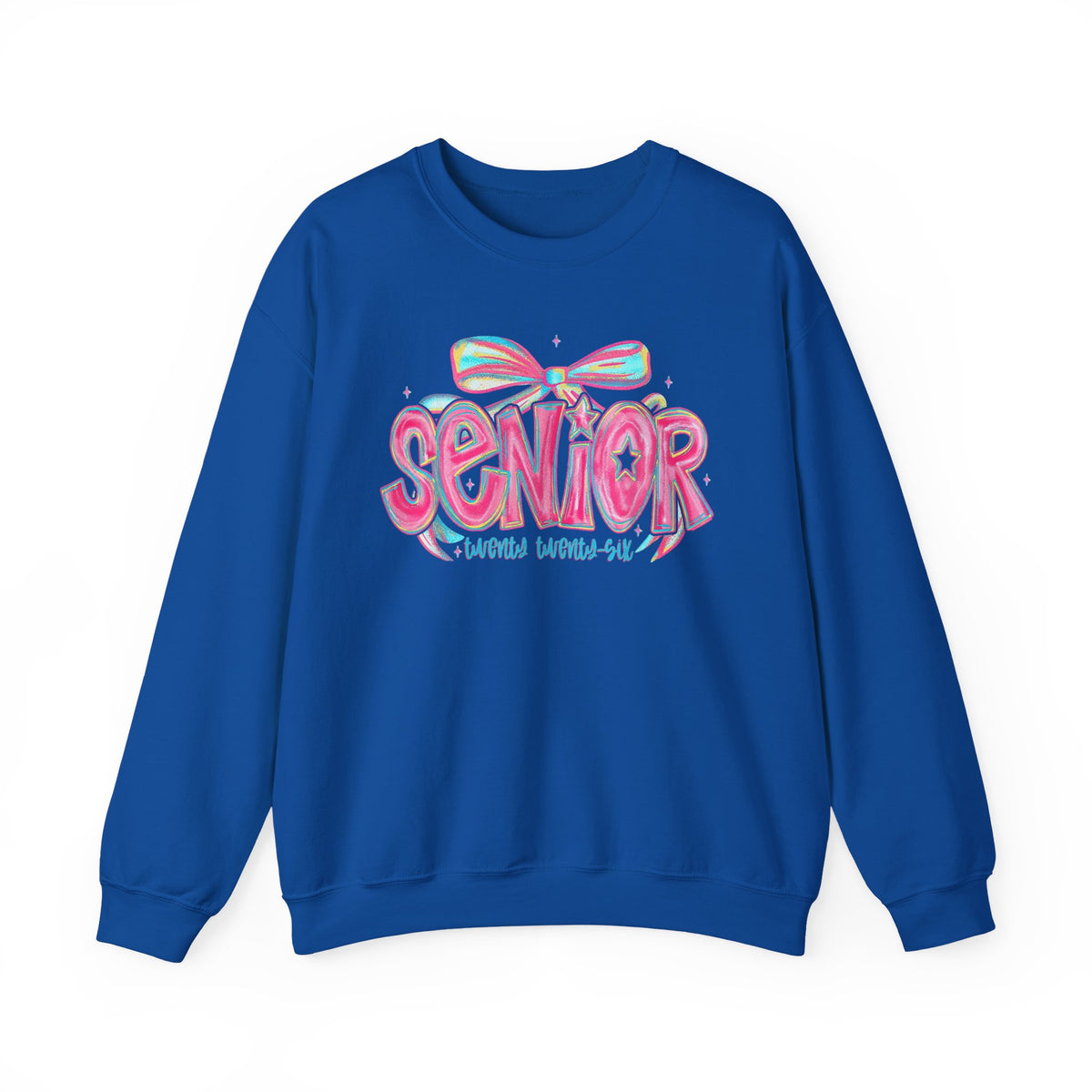 Preppy Senior Coquette 2026 – Gildan Heavy Blend | Trendy Women’s Soft Sweatshirt. Direct to Garment. Printed & Shipped in the USA. Unisex Sizes.