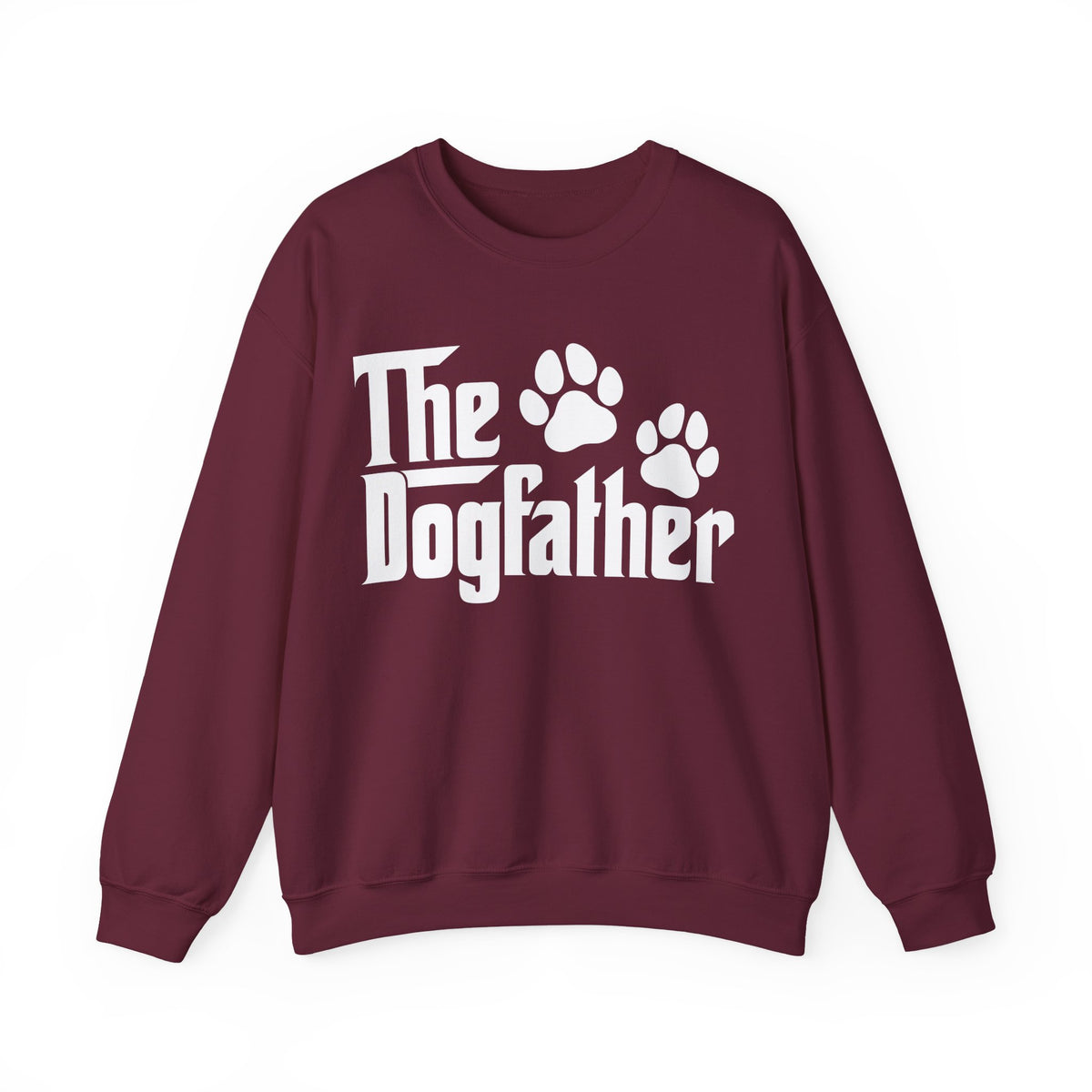 The DogFather – Gildan Heavy Blend | Trendy Men's Soft Sweatshirt. Direct to Garment. Printed & Shipped in the USA. Unisex Sizes.