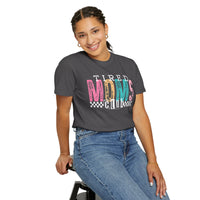 Tired Moms Club Pastel - Comfort Colors | Trendy Women's T-Shirt. Direct to Garment. Printed & Shipped in the USA. Unisex Sizes.