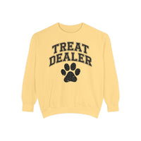 Treat Dealer, Dog Lover - Comfort Colors | Trendy Women's and Men's Sweatshirt. Direct to Garment. Printed & Shipped in the USA. Unisex Sizes.