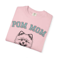 Pom Mom, Varsity - Comfort Colors | Trendy Women's T-Shirt. Direct to Garment. Printed & Shipped in the USA. Unisex Sizes.