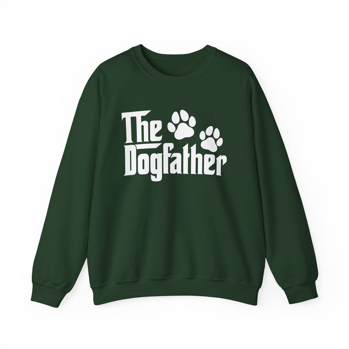 The DogFather – Gildan Heavy Blend | Trendy Men's Soft Sweatshirt. Direct to Garment. Printed & Shipped in the USA. Unisex Sizes.