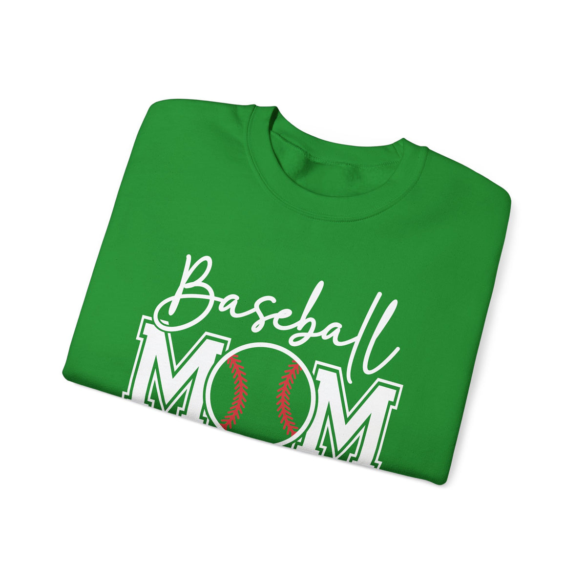 Baseball Mom – Gildan Heavy Blend | Trendy Women’s Soft Sweatshirt. Direct to Garment. Printed & Shipped in the USA. Unisex Sizes.
