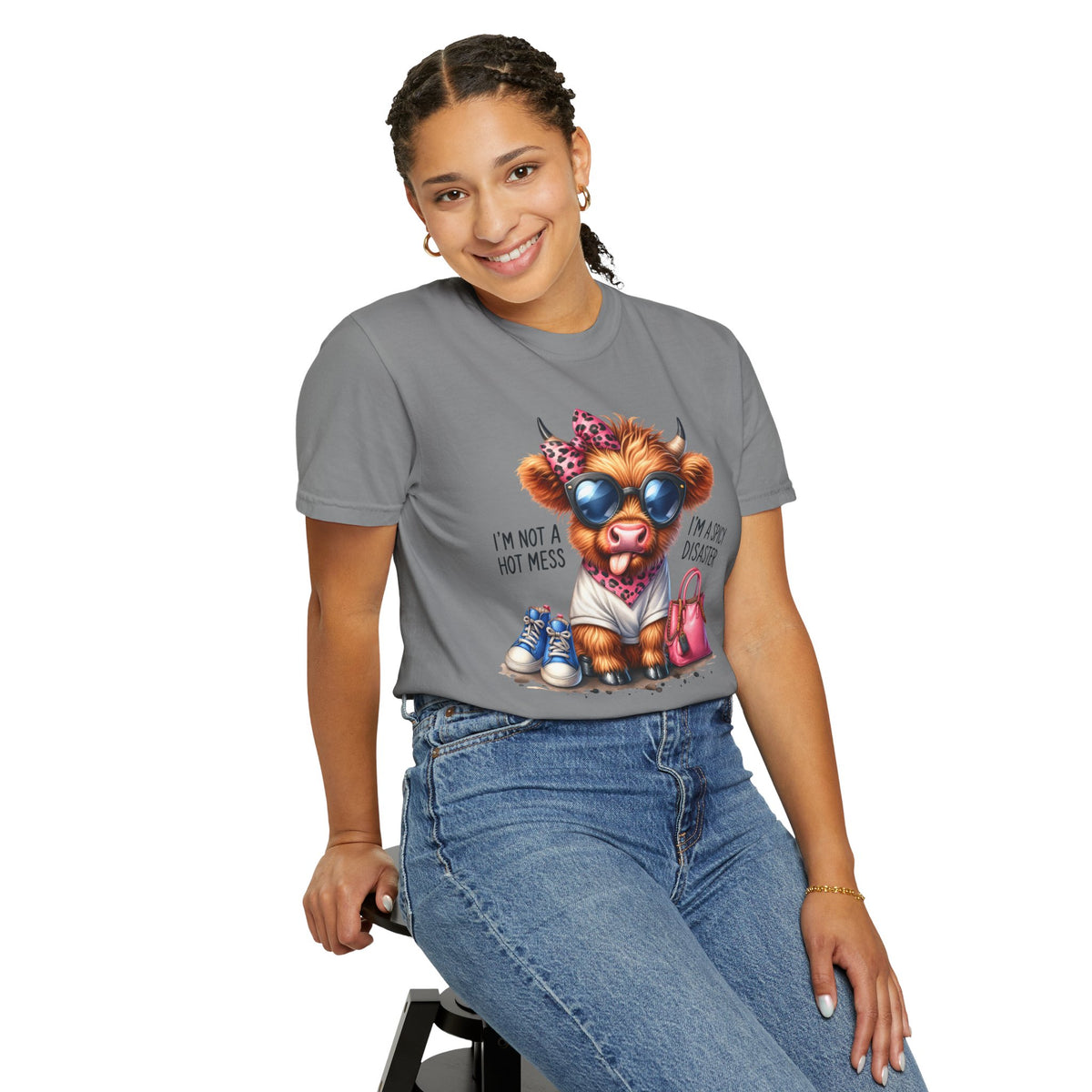 I'm Not a Hot Mess, I'm a Spicy Disaster - Comfort Colors | Trendy Women's T-Shirt. Direct to Garment. Printed & Shipped in the USA. Unisex Sizes.