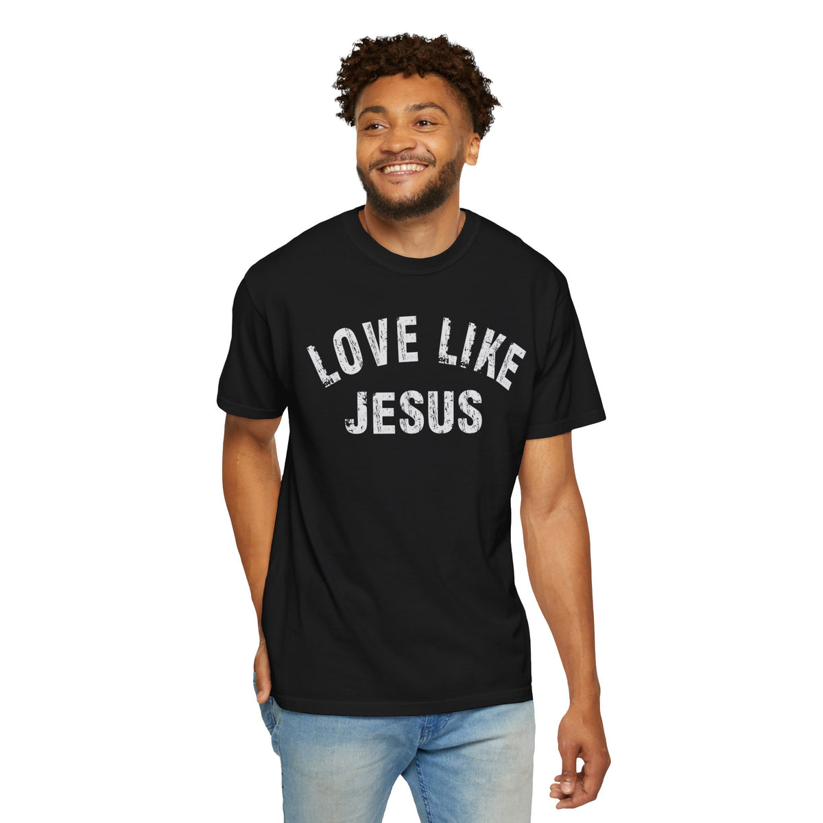 Love Like Jesus - Comfort Colors | Trendy Men's and Women's T-Shirt. Direct to Garment. Printed & Shipped in the USA. Unisex Sizes.