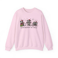 Overstimulated But Festive Christmas Possums – Gildan Heavy Blend | Trendy Women’s and Men's Soft Sweatshirt. Direct to Garment. Printed & Shipped in the USA. Unisex Sizes.