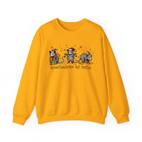 Overstimulated But Festive Christmas Possums – Gildan Heavy Blend | Trendy Women’s and Men's Soft Sweatshirt. Direct to Garment. Printed & Shipped in the USA. Unisex Sizes.