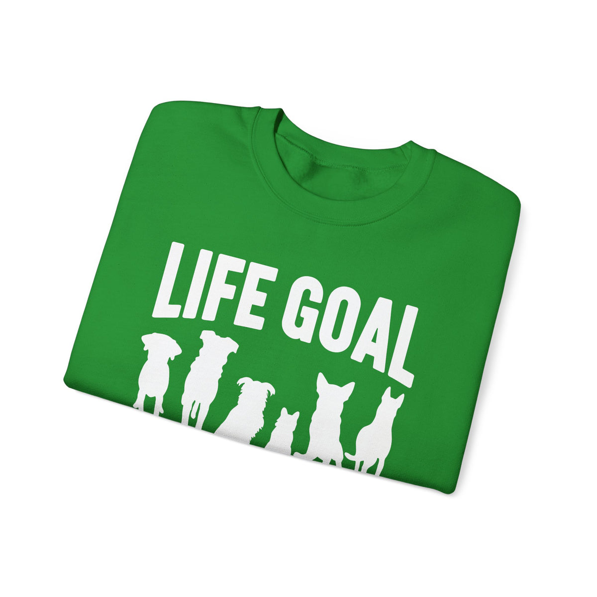 Life Goal Rescue All The Dogs – Gildan Heavy Blend | Trendy Men's and Women’s Soft Sweatshirt. Direct to Garment. Printed & Shipped in the USA. Unisex Sizes.