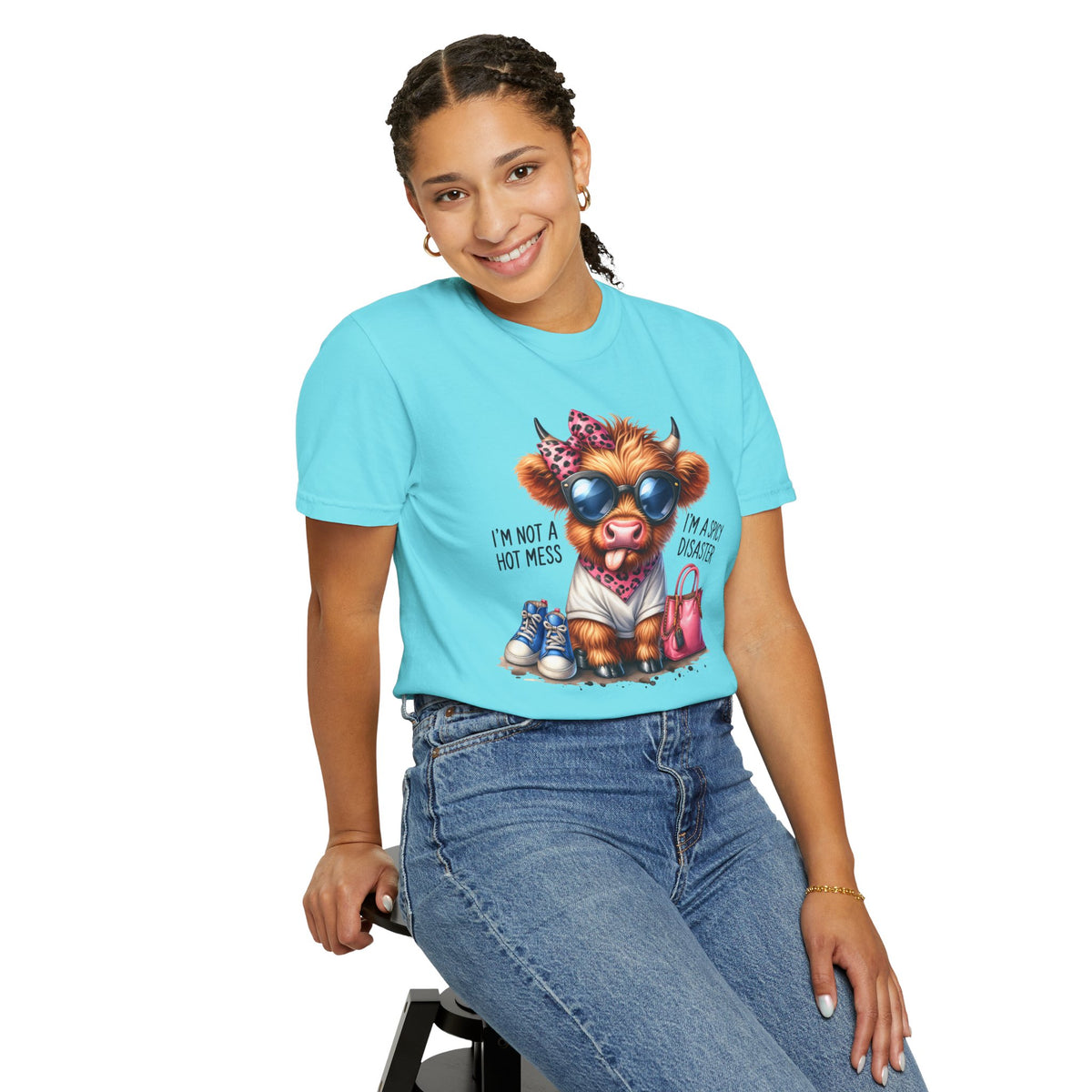 I'm Not a Hot Mess, I'm a Spicy Disaster - Comfort Colors | Trendy Women's T-Shirt. Direct to Garment. Printed & Shipped in the USA. Unisex Sizes.