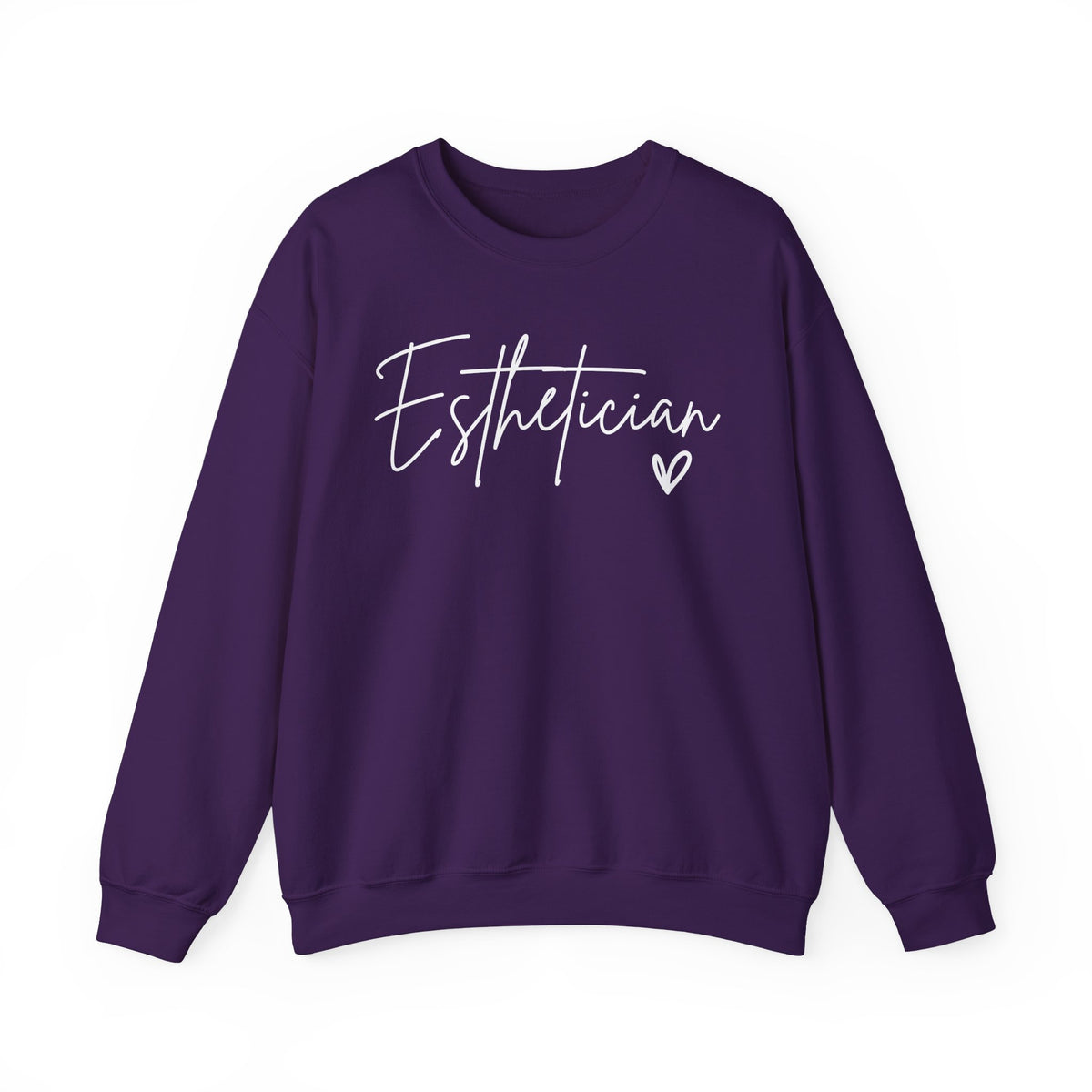 Esthetician Script, Perfect Gift for Your Botox Magician – Gildan Heavy Blend | Trendy Women’s Soft Sweatshirt. Direct to Garment. Printed & Shipped in the USA. Unisex Sizes.