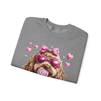 Goldendoodle Love – Gildan Heavy Blend | Trendy Women’s Soft Sweatshirt. Direct to Garment. Printed & Shipped in the USA. Unisex Sizes.