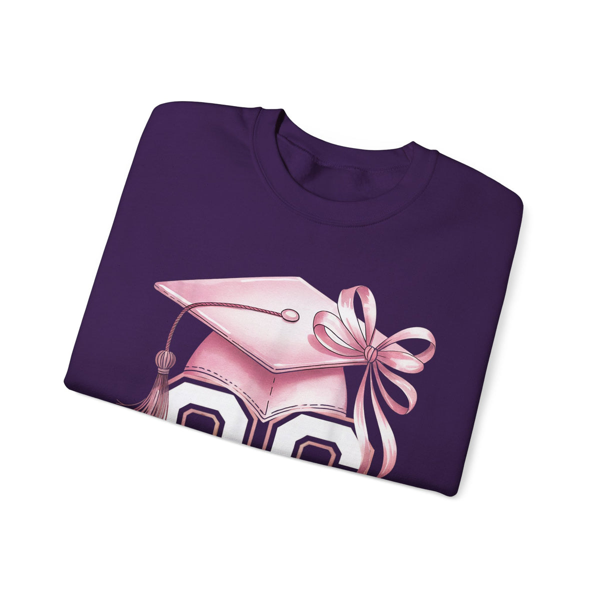 Pink Coquette, Class of 2026 26 Graduation, Pink Cap – Gildan Heavy Blend | Trendy Women’s Soft Sweatshirt. Direct to Garment. Printed & Shipped in the USA. Unisex Sizes.