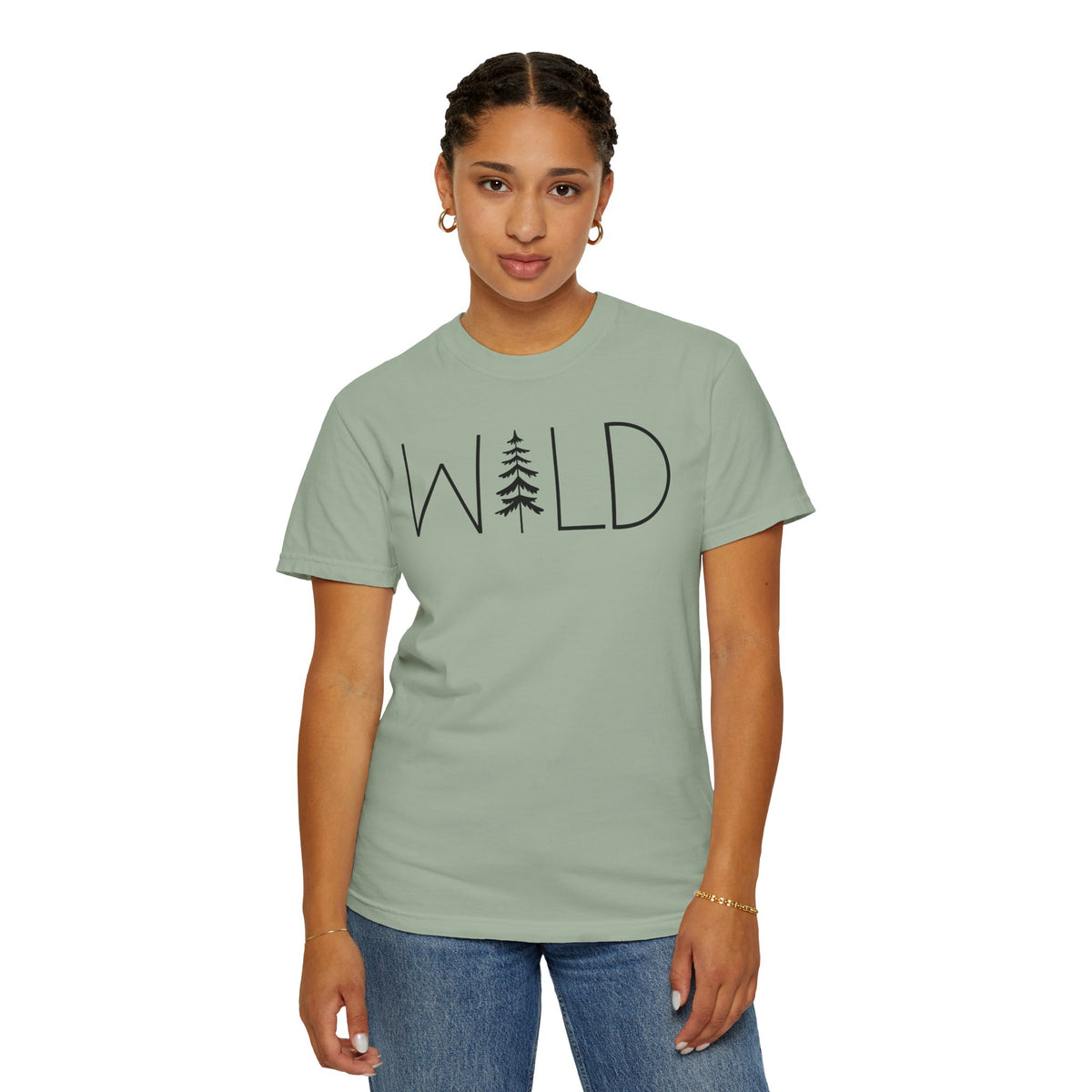 Wild Graphic, Nature, Pine Tree, Adventure - Comfort Colors | Trendy Men's and Women's T-Shirt. Direct to Garment. Printed & Shipped in the USA. Unisex Sizes.