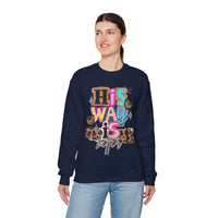 His Way Is Better, Patchwork – Gildan Heavy Blend | Trendy Women’s Soft Sweatshirt. Direct to Garment. Printed & Shipped in the USA. Unisex Sizes.