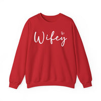 Wifey – Gildan Heavy Blend | Trendy Women’s Soft Sweatshirt. Direct to Garment. Printed & Shipped in the USA. Unisex Sizes.