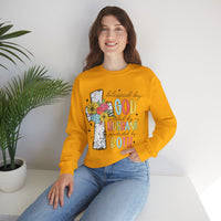 Blessed By God, Spoiled By My Husband, Protected By Both – Gildan Heavy Blend | Trendy Women’s Soft Sweatshirt. Direct to Garment. Printed & Shipped in the USA. Unisex Sizes.